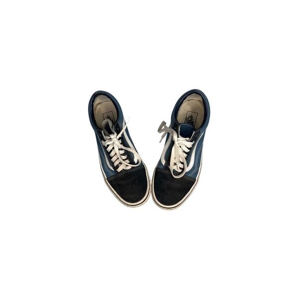 VANS Old Skool Navy & White Low Top Skate Shoes | Women’s Size 9 | Classic Suede - Picture 1 of 5